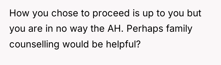 How you chose to proceed is up to you but...