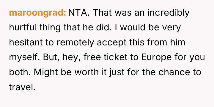 maroongrad NTA. That was an incredibly hurtful thing that he...