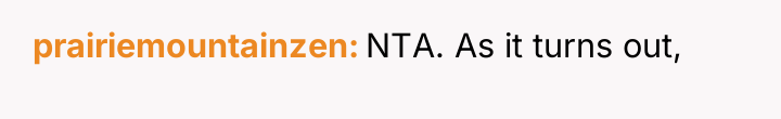 prairiemountainzen NTA. As it turns out,