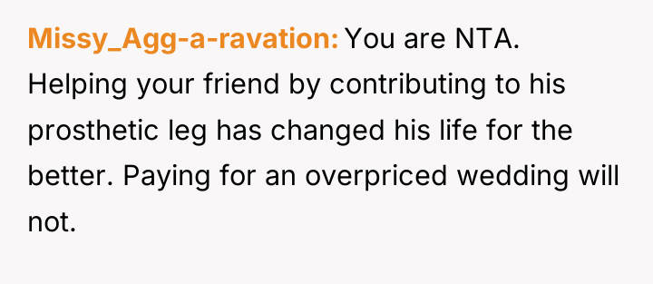 Missy_Agg-a-ravation You are NTA. Helping your friend by contributing to...