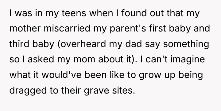I was in my teens when I found out that...