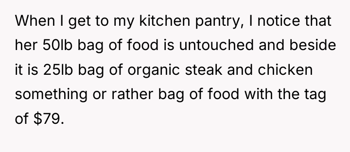 When I get to my kitchen pantry, I notice that...