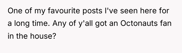 One of my favourite posts I've seen here for a...