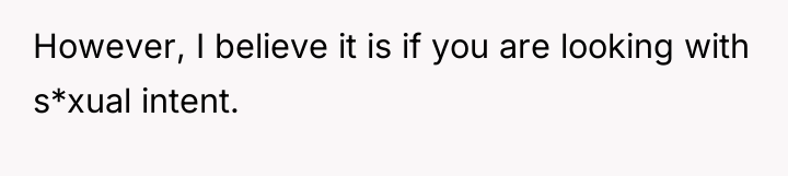 However, I believe it is if you are looking with...
