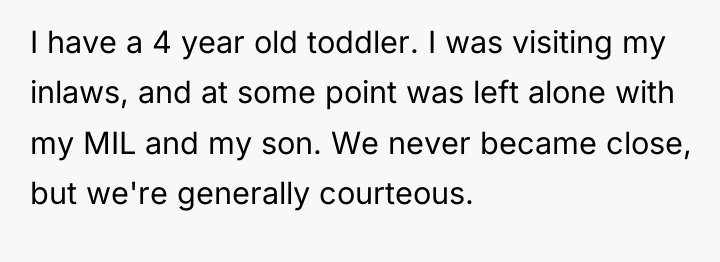 I have a 4 year old toddler. I was visiting...