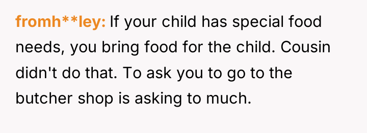 fromh**ley If your child has special food needs, you bring...