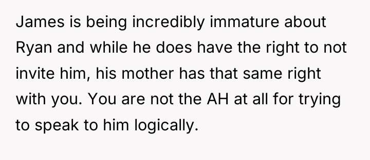 James is being incredibly immature about Ryan and while he...