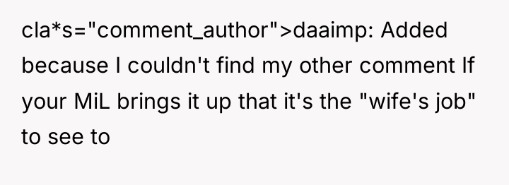 cla*s="comment_author">daaimp: Added because I couldn't find my other comment If...