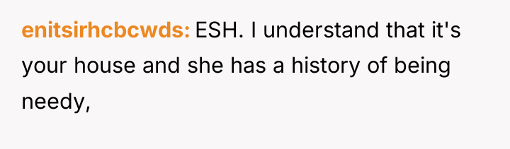 enitsirhcbcwds ESH. I understand that it's your house and she...