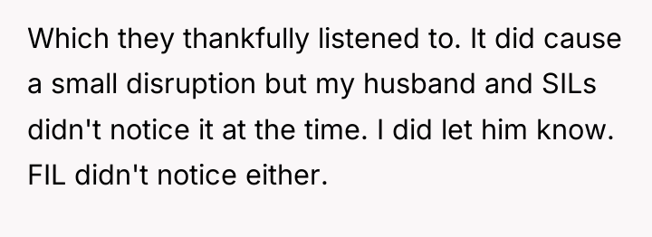 Which they thankfully listened to. It did cause a small...