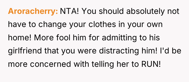 Aroracherry NTA! You should absolutely not have to change your...