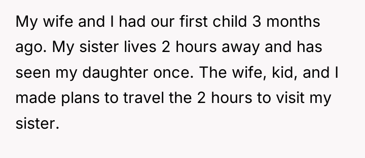 My wife and I had our first child 3 months...