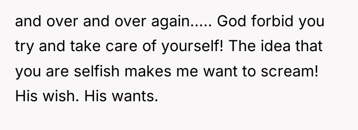 and over and over again..... God forbid you try and...