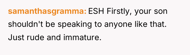 samanthasgramma ESH Firstly, your son shouldn't be speaking to anyone...