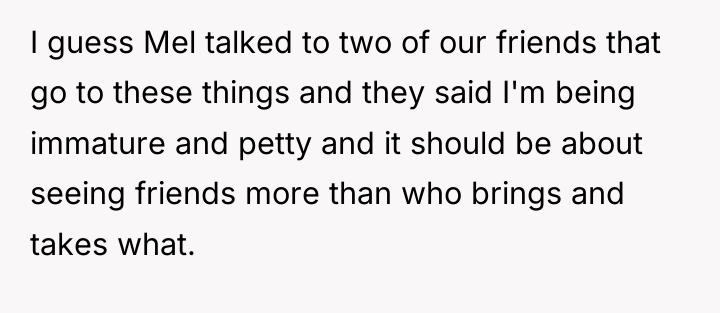 I guess Mel talked to two of our friends that...