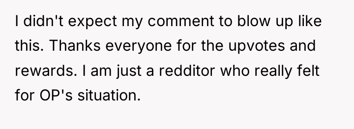 I didn't expect my comment to blow up like this....
