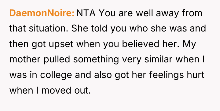 DaemonNoire NTA You are well away from that situation. She...