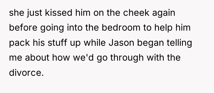 she just kissed him on the cheek again before going...