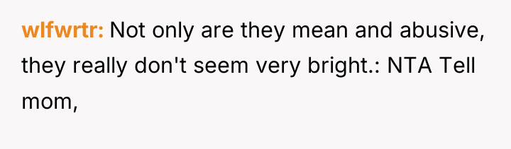 wlfwrtr Not only are they mean and abusive, they really...