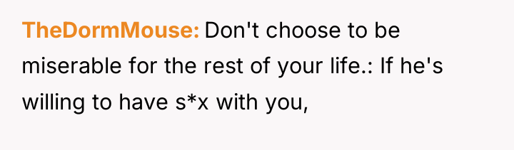 TheDormMouse Don't choose to be miserable for the rest of...