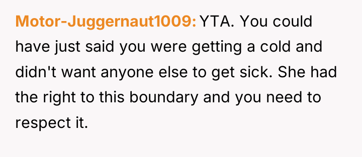 Motor-Juggernaut1009 YTA. You could have just said you were getting...