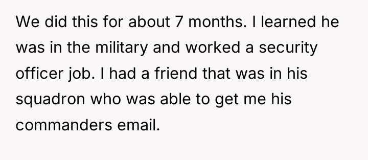 We did this for about 7 months. I learned he...