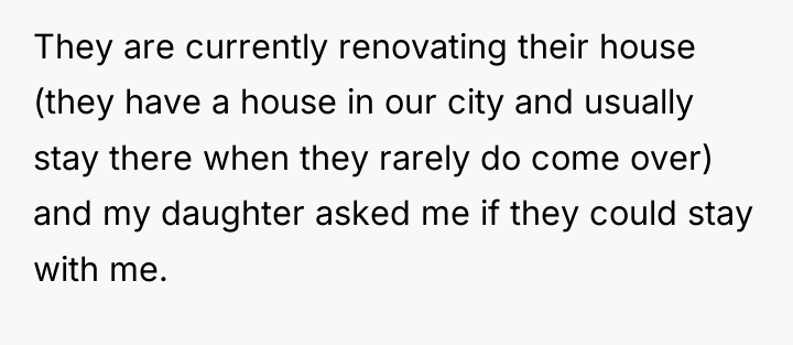 They are currently renovating their house (they have a house...
