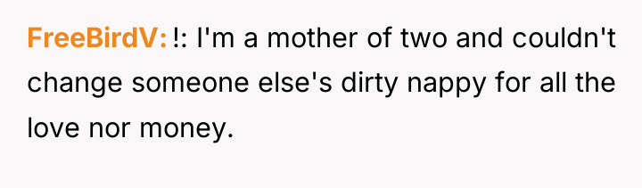 FreeBirdV !: I'm a mother of two and couldn't change...