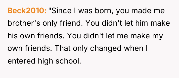 Beck2010 "Since I was born, you made me brother's only...