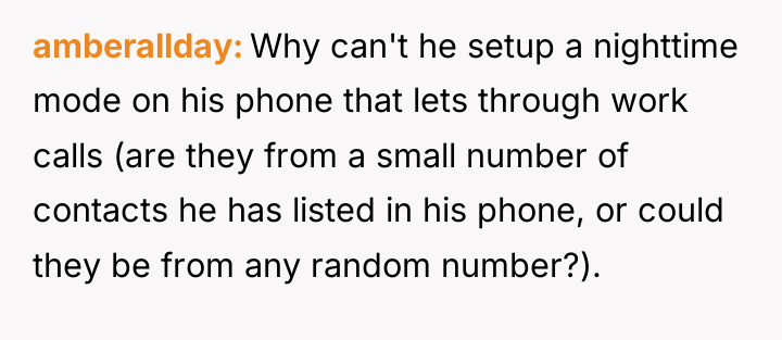 amberallday Why can't he setup a nighttime mode on his...