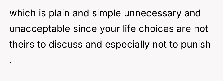 which is plain and simple unnecessary and unacceptable since your...