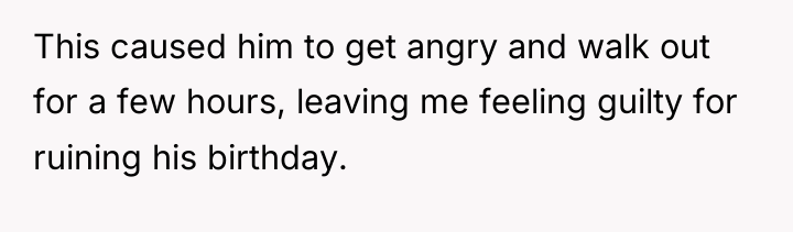 This caused him to get angry and walk out for...
