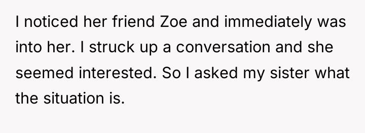 I noticed her friend Zoe and immediately was into her....