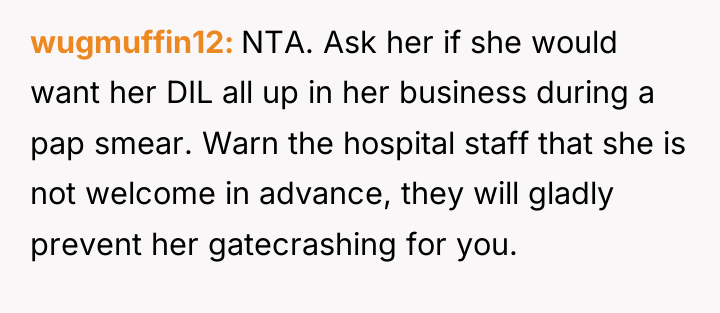 wugmuffin12 NTA. Ask her if she would want her DIL...