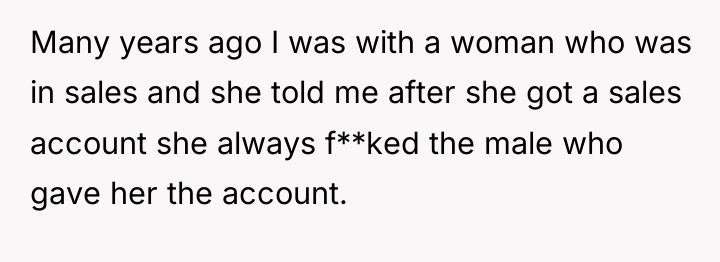 Many years ago I was with a woman who was...