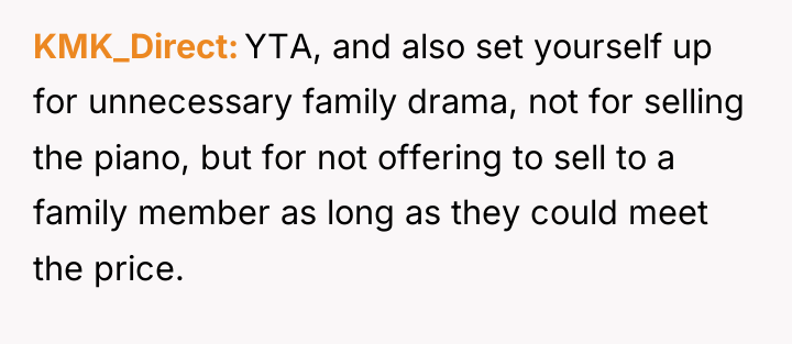 KMK_Direct YTA, and also set yourself up for unnecessary family...