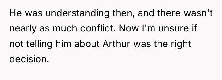 He was understanding then, and there wasn't nearly as much...