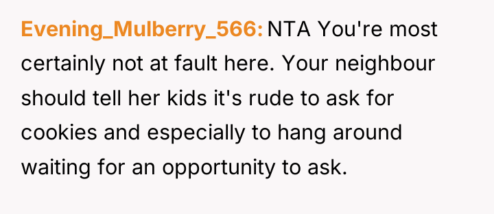 Evening_Mulberry_566 NTA You're most certainly not at fault here. Your...