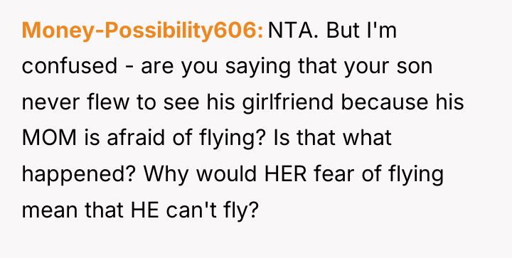 Money-Possibility606 NTA. But I'm confused - are you saying that...