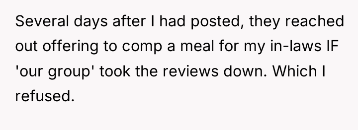 Several days after I had posted, they reached out offering...