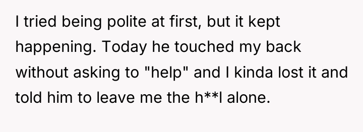 I tried being polite at first, but it kept happening....