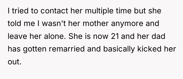 I tried to contact her multiple time but she told...