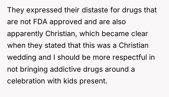 They expressed their distaste for drugs that are not FDA...