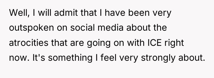 Well, I will admit that I have been very outspoken...