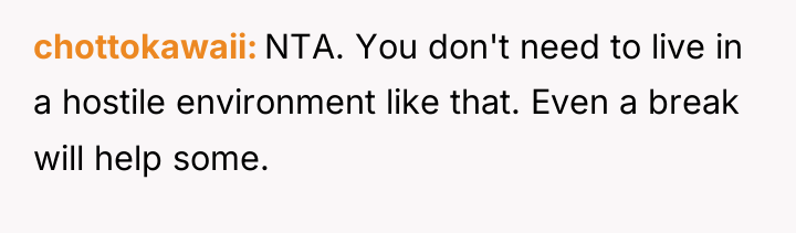 chottokawaii NTA. You don't need to live in a hostile...