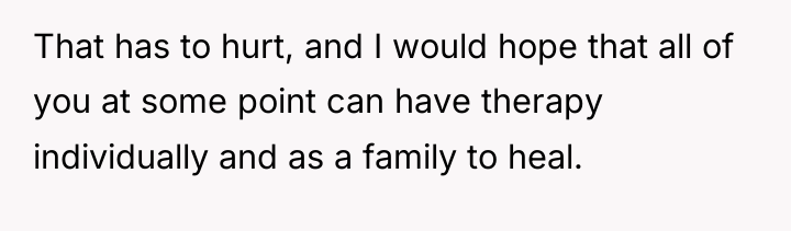 That has to hurt, and I would hope that all...