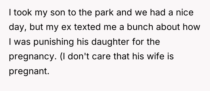 I took my son to the park and we had...
