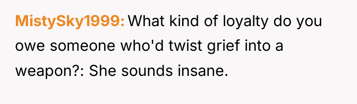 MistySky1999 What kind of loyalty do you owe someone who'd...
