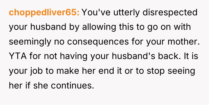 choppedliver65 You've utterly disrespected your husband by allowing this to...