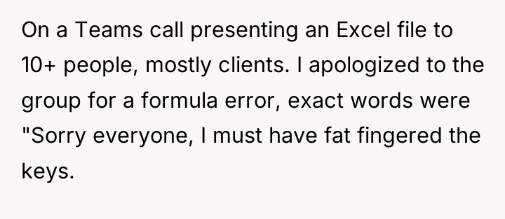 On a Teams call presenting an Excel file to 10+...